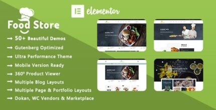 Food Store 2.3.3 – Organic & Restaurant WooCommerce WordPress Theme