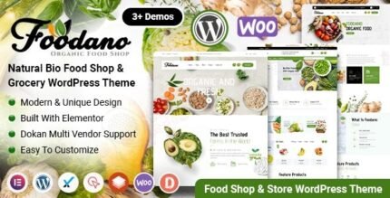Foodano 1.2.1 – Natural Food Shop WordPress Theme