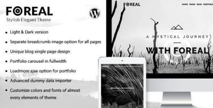 Foreal 3.2.1 – Director, Writer WordPress Theme