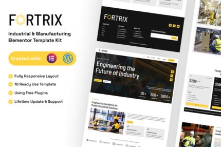 Fortrix – Industrial & Manufacturing Elementor Template Kit