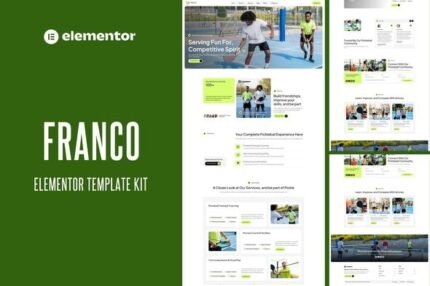 Franco – Pickleball Community & Play Elementor Template Kit