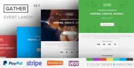 Gather 3.0.6 – Event & Conference WP Landing Page Theme