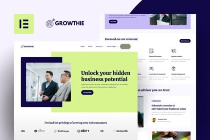 Growthie 1.0.2 – Business Coach Elementor Template Kits