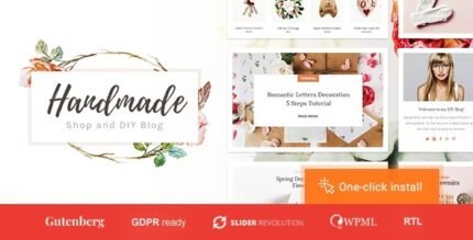 Handmade Shop 1.4.4 – Handicraft Blog & Store Creative WordPress Theme
