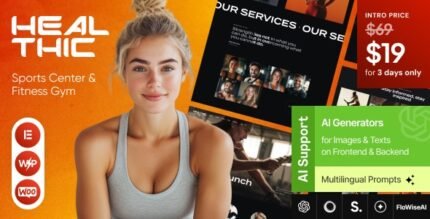Healthic 1.4.0 – Sports Center & Fitness Gym WordPress Theme