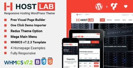 HostLab 1.0.0 – Hosting Service And WHMCS WordPress Theme
