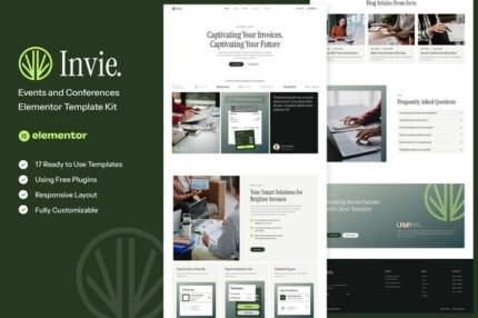 Invie 1.0 – Invoicing Platform & SaaS Elementor Template Kit