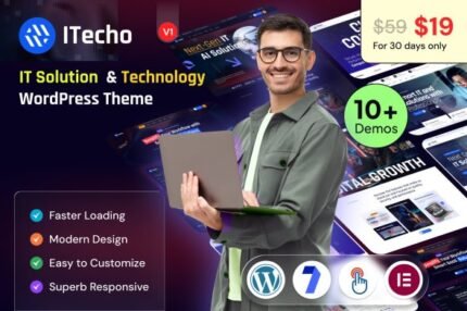 ITecho 1.0.0 – IT Solutions & Technology WordPress Theme