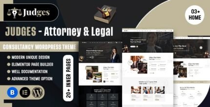 Judges 1.0.0 – Attorney & Legal Consultancy WordPress Theme