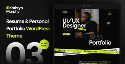 Kathryn 1.0.1 – Personal Portfolio & Photography WordPress Theme