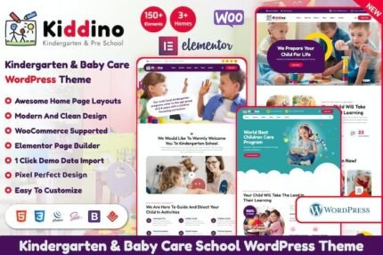 Kiddino 1.3.7 – Kids & Kindergarten WordPress Theme