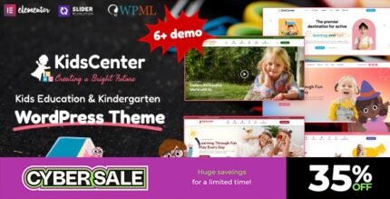 KidsCenter 1.3.5 – Kindergarten and Kid Care Education WordPress Theme