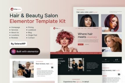 KilaSalon 1.0.1 – Hair and Beauty Salon Elementor Template Kit
