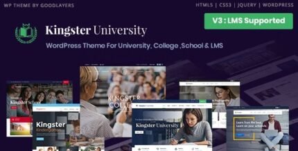 Kingster 3.2.5 – Education WordPress For University, College and School nulled