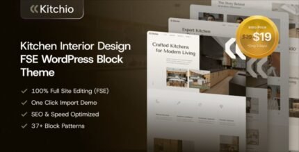 Kitchio 1.0.1 – Kitchen Cabinets & Furniture FSE WordPress Block Theme