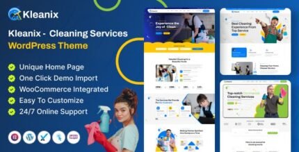 Kleanix 1.0.1 – Cleaning Service WordPress Theme
