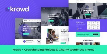 Krowd 1.4.1 – Crowdfunding & Charity WordPress Theme
