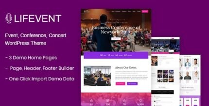 Lifevent 1.2.2 – Event Conference WordPress Theme