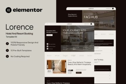 Lorence – Hotel & Resort Booking Elementor Template Kit