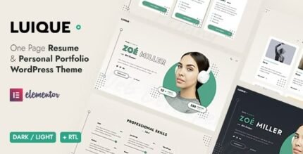Luique 1.5.0 – Personal Portfolio WordPress Theme