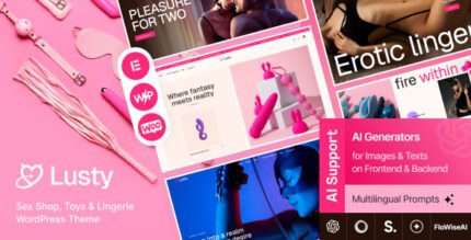Lusty 1.5.0 – Sex Shop, Toys & Lingerie WordPress Theme