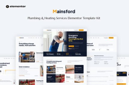 Mainsford – Plumbing & Heating Services Elementor Template Kit