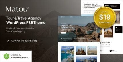 Matour 1.0.3 – Tour & Travel Agency FSE WordPress Theme