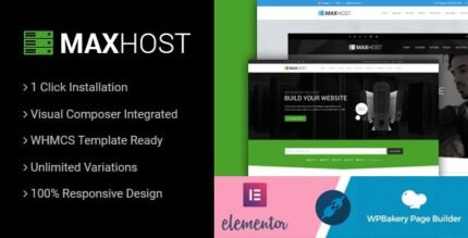 MaxHost 9.10.3 – Web Hosting, WHMCS and Corporate Business WordPress Theme with WooCommerce