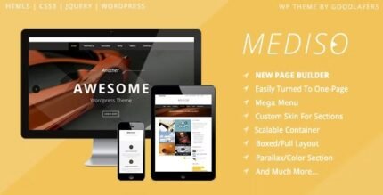 Mediso 1.4.6 – Corporate / One-Page / Blogging WP Theme