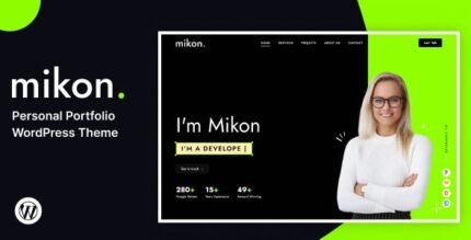 Mikon 1.0 – Personal Portfolio WordPress Theme