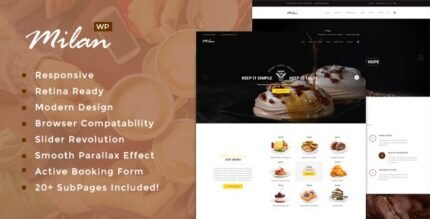Milan 3.0 – Restaurant WordPress theme