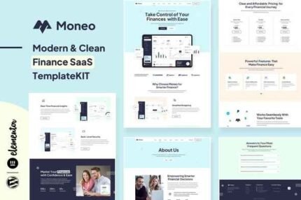 Moneo – Finance Management Elementor Template Kit