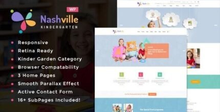 Nashville 1.4 – Day Care & Kindergarten School WordPress Theme