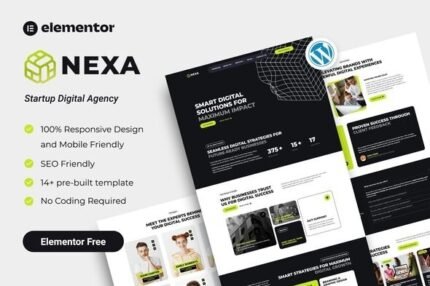 Nexa 1.0 – Startup Digital Agency Elementor Template Kit