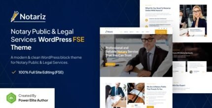 Notariz 1.0.3 – Notary Public & Legal Services FSE WordPress Theme