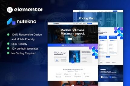 Nutekno 1.0 – IT Services Company Elementor Pro Template Kit