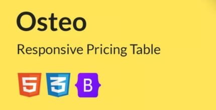 Osteo 1.0 – Responsive Pricing Table