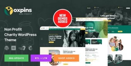 Oxpins 2.0.1 – Non Profit Charity WordPress Theme