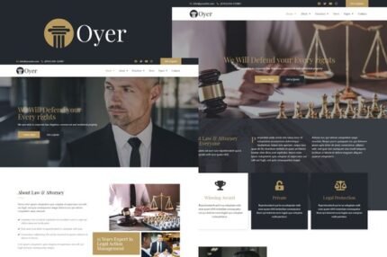 Oyer – Lawyer & Attorney Elementor Template Kit