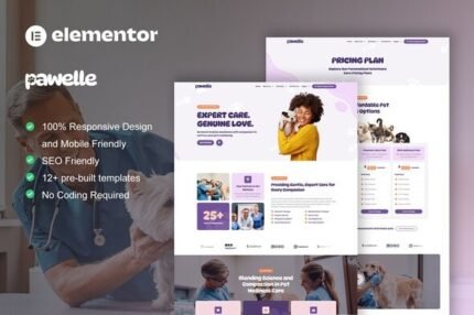 Pawelle – Veterinary & Pet Care Elementor Pro Template Kit