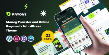 PayOne 1.0.0 – Money Transfer & Online Payments With Banking WordPress Theme