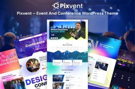 Pixvent 1.1 – Event and Conference WordPress Theme