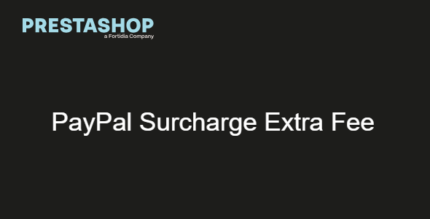 PayPal surcharge extra fee PrestaShop 5.4.9