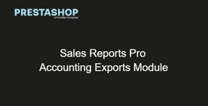 Prestashop Sales Reports Pro Accounting ExportsModule 2.11.4