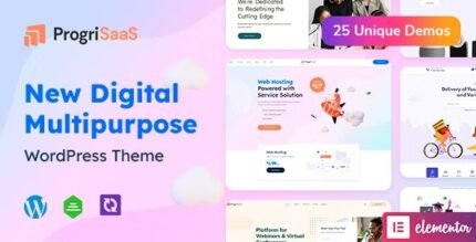 ProgriSaaS 1.1.15 – Creative Landing Page WordPress Theme