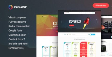 ProHost 1.0.0 – Power Pack Hosting WordPress Theme