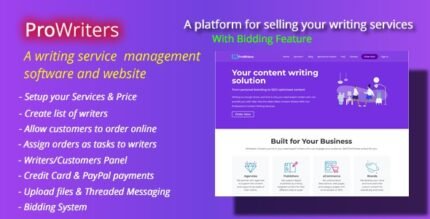 ProWriters 2.1 – Sell writing services online