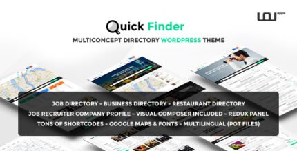 QuickFinder 1.0.7 – Multiconcept Directory WordPress Theme
