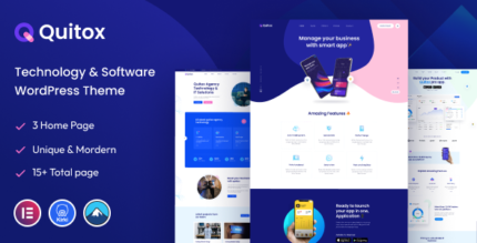 Quitox 1.0.8 – Software & IT Solutions WordPress Theme