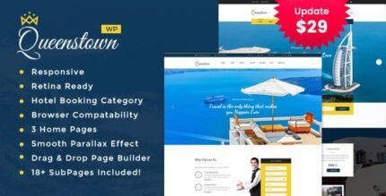 QueensTown 1.3 – Resort and Hotel WordPress Theme
